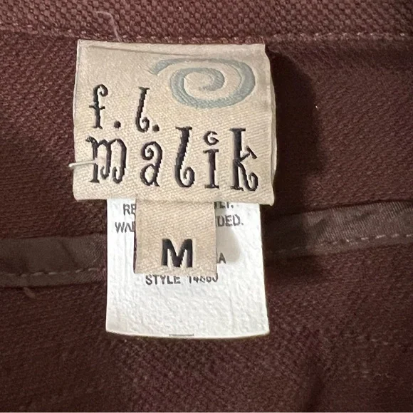 F. L. Malik Choc Brown Denim Jacket - Picture 10 of 11